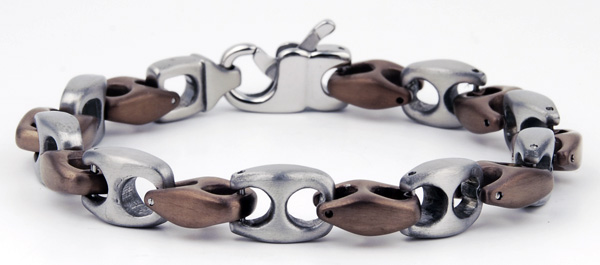 Mens 8.5'' Stainless Steel Bracelet
