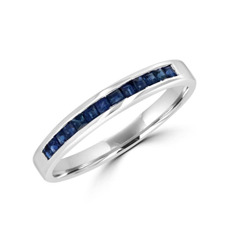 SAPPHIRE THIN CHANNEL BAND RING