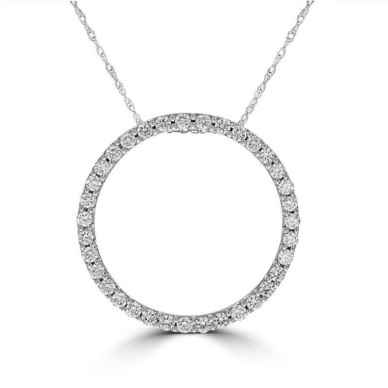 DIAMOND CIRCLE OUTLINE PENDANT 24MM DIAMETER (CHAIN NOT INCLUDED)