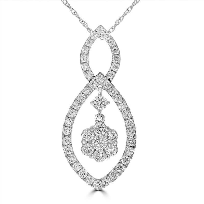 ROUND DIAMOND DROP PENDANT (CHAIN NOT INCLUDED)