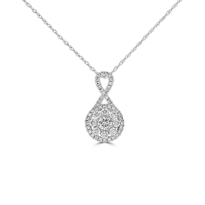 ROUND DIAMOND PRONG PENDANT (CHAIN NOT INCLUDED)