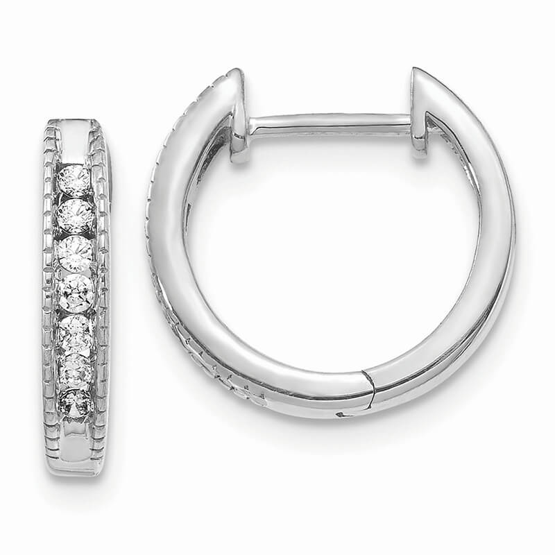 14kw Lab Grown Diamond SI1/SI2; G H I; Hoop Earrings