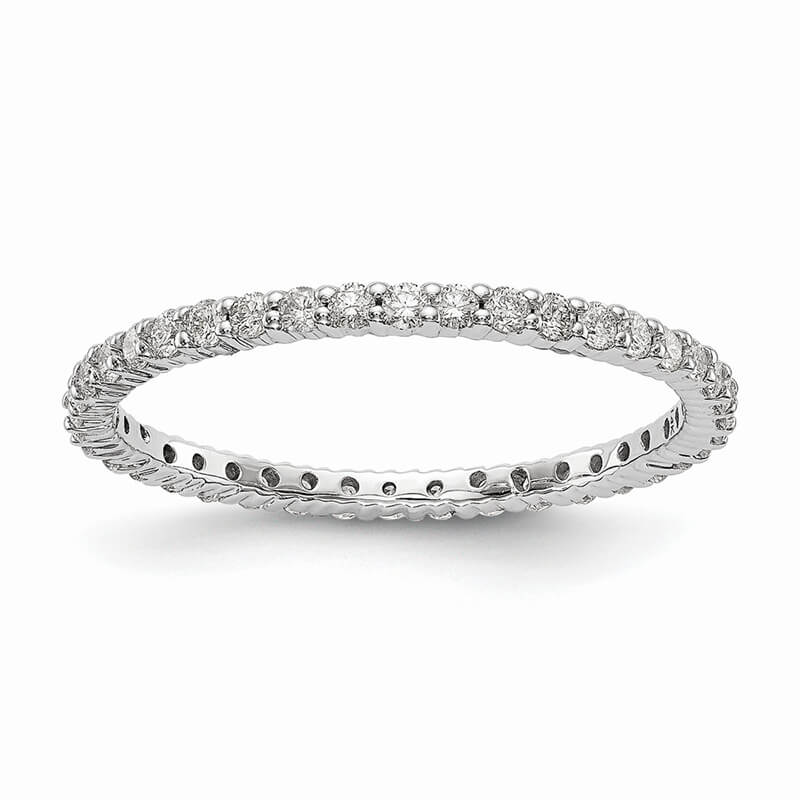 14kw Lab Grown Diamond SI1/SI2; G H I; Shared Prong Eternity Band