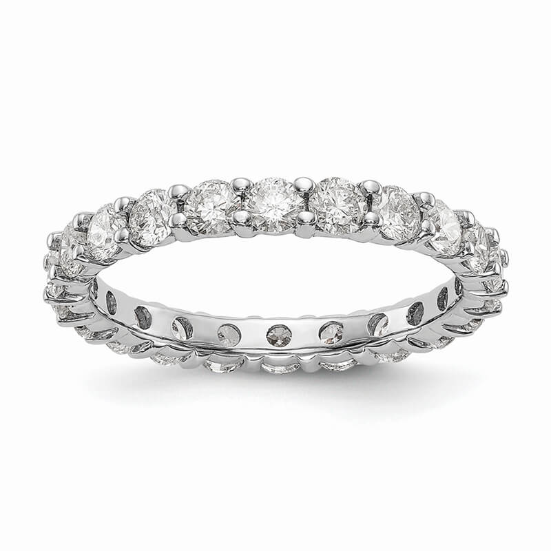 14kw Lab Grown Diamond SI1/SI2; G H I; Shared Prong Eternity Band