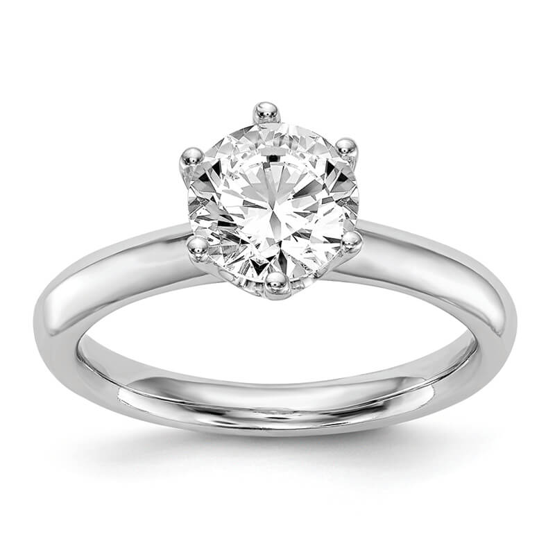14k White Gold Solitaire with LJ1.00 Engagement Ring