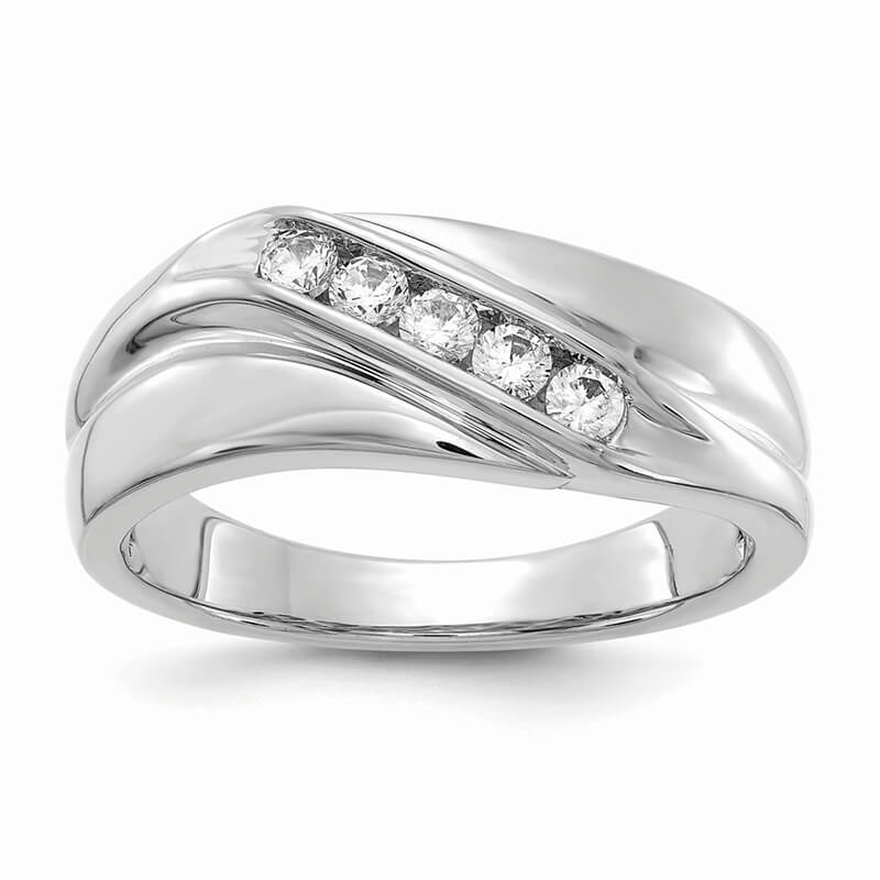 14kw Lab Grown Diamond SI1/SI2; G H I; Men's Ring