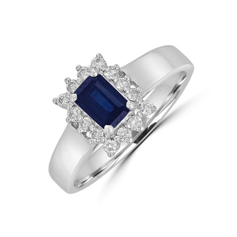 4x6 EMERCUT SAPH SURR BY DIA RING