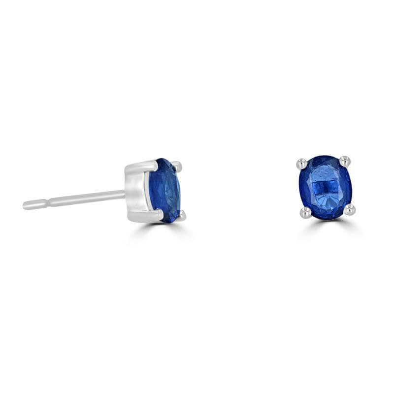 4X5 OVAL SAPPHIRE EARRINGS