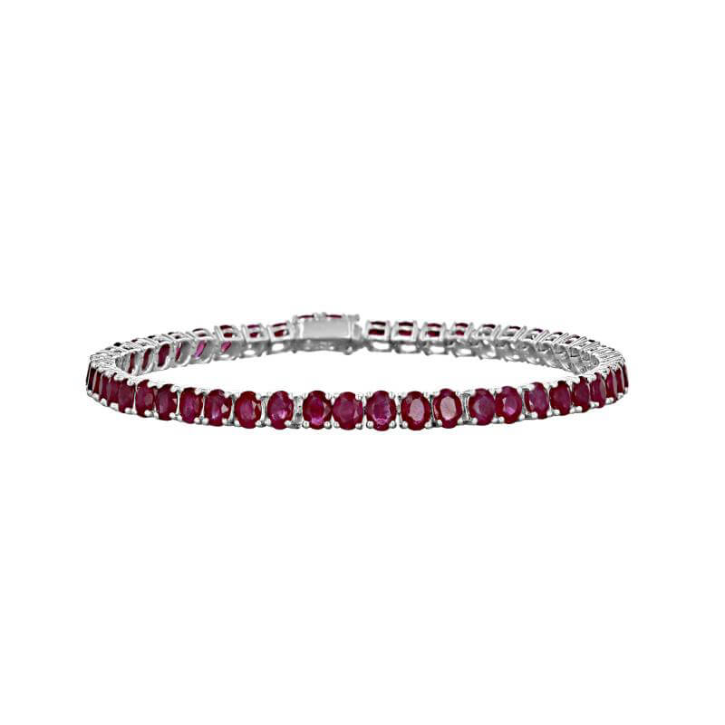 OVAL RUBY BRACELET 3X4